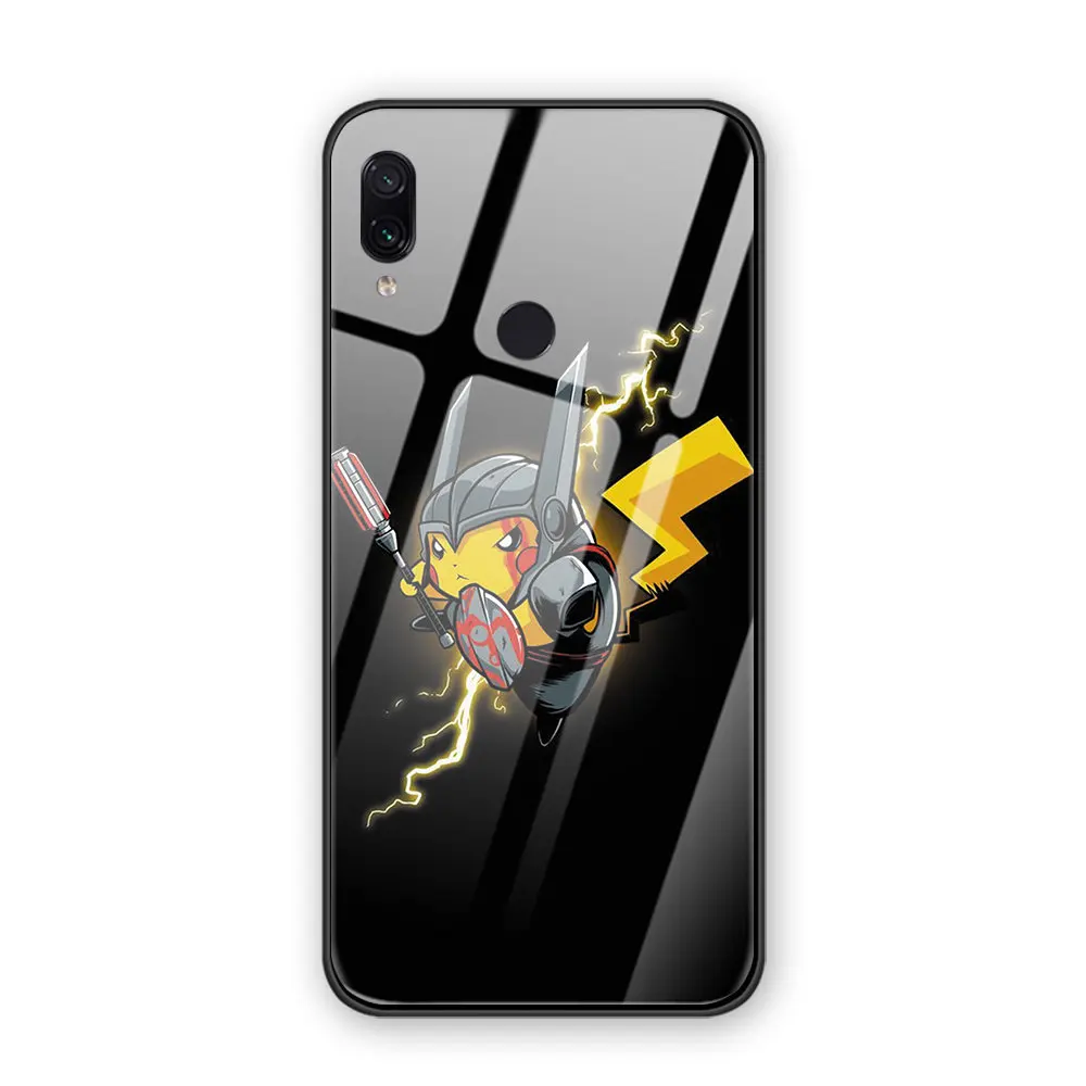 10 Забавные японское аниме PIKACHU закаленное стекло чехол для Xiaomi Redmi 5plus 5 6plus 6A 6pro 7 S2 K20 Pro Note 5, 7, 8, чехол для телефона в виде ракушки - Цвет: 10
