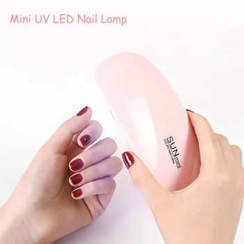 

Mini Portable UV Nail Dryer Mouse Shape 6 LED Lamp Home Nail Art DIY Machine Nail Gel Polish Dryer Manicure/Pedicure