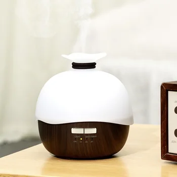 

Ultrasonic Air Humidifier Mist Maker Electric Aroma Essential Oil Diffuser Home Aromatherapy Wood Grain 400ml Cool Mist Fogger