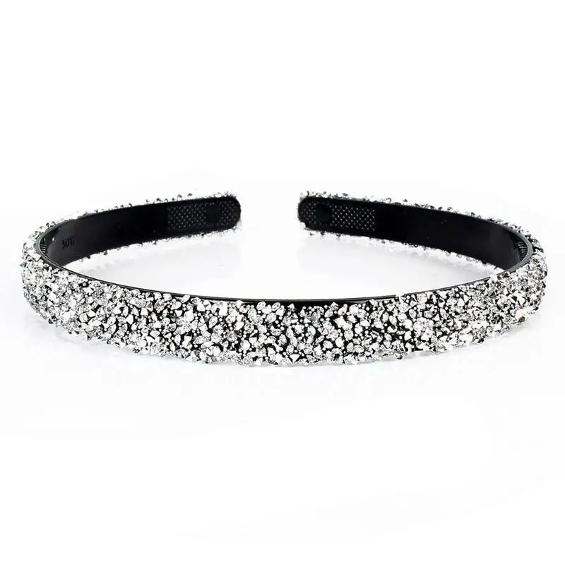 Luxury Crystal Pearl Rhinestone Headbands Fashion Women Hair Accessories Headdress Padded Hairbands Hair Bands Sparkly Hair Hoop bridal hair clip