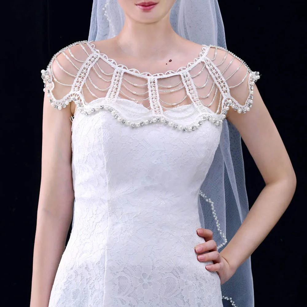 white evening shawl
