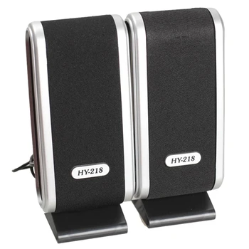 

NEW-2 Pcs USB Computer Speakers Portable Speaker Stereo 3.5mm with Ear Jack for Desktop PC Laptop
