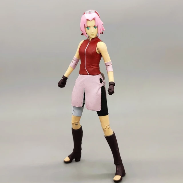 Boneca Miniatura Sakura Haruno Classico Feltro Pelúcia Anime