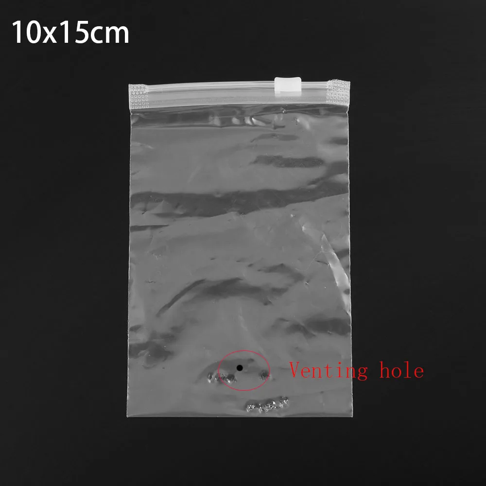 5 шт./лот прозрачная пластиковая ткань для упаковки дорожный мешочек для хранения водонепроницаемая сумка замок на молнии Самоуплотняющаяся ткань Органайзер - Цвет: 10x15cm