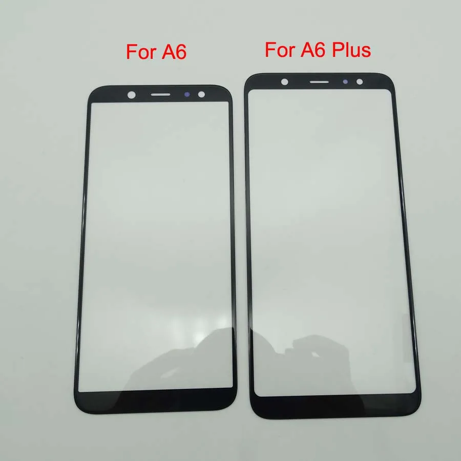 1 шт. ЖК сенсорный экран Переднее стекло внешняя панель для Samsung Galaxy A6 A600 A600F + plus A605