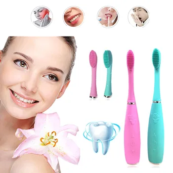 

Sonic Electric Toothbrush USB Charge Rechargeable New Cleaning Modes With 2 Head Manual Toothbrush