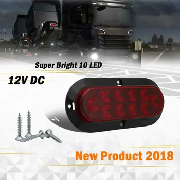 

6" Automotive LED Tail Lights PC Lens + ABS Housing 10LED Stop Tail Light