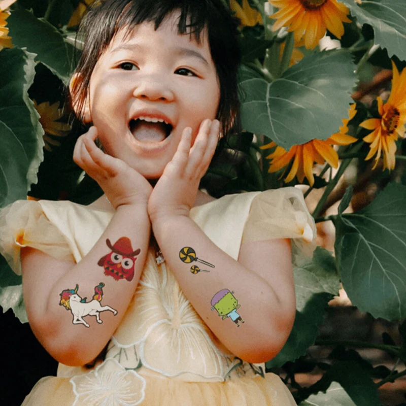 임시 문신 전사 인쇄 디자인 종이 레이저 프린터 A4 인쇄 가능 스티커 시트, 어린이 바디 아트 스킨 DIY 방수