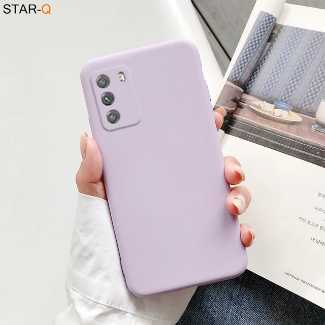 Candy Color Silicone Phone Case For Xiaomi Poco X3 Nfc M3 Pro F2 F3 GT C3 Pocophone F1 Global Matte Soft Tpu Back Fundas Cover Grass Purple