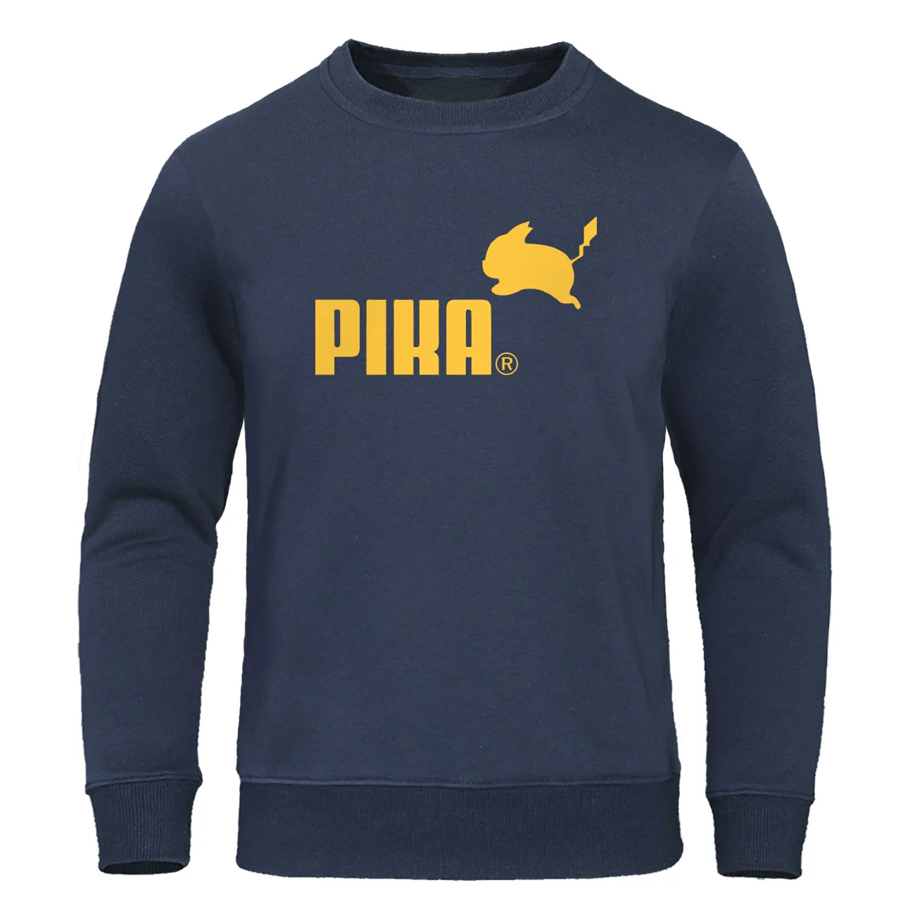 

Pika Hoodies Japanese Anime Pokemon Men Pullover Pikachu Boy Sweatshirt 2019 Autumn Fleece Warm Men's Hoody Casual Streetwear