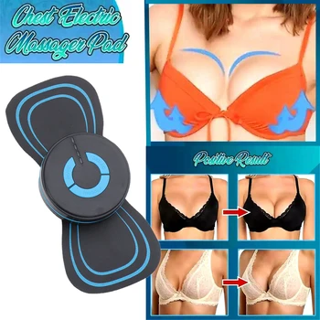 

1PC Adjustable Electric Breast Enhancer Massager EMS Electric Pad Reactivate Relaxation Frequency Chest Massage Tools
