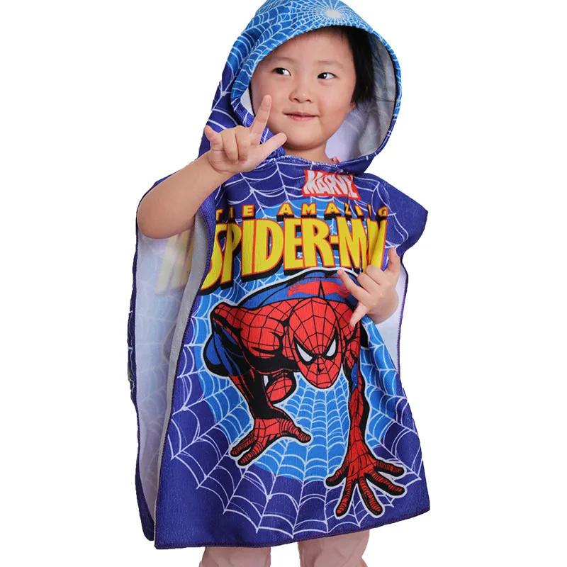 spiderman crianças toalha de banho bebê macio