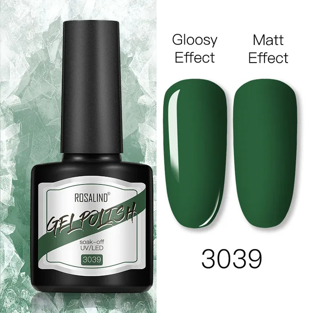 ROSALIND 8ml Gel Nail Polish Shiny Matte Effect Gel Polish For Manicure Nail Art Design Semi Permanent Painting Varnishes Gel RS17-3039