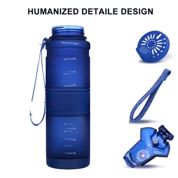 

Sport Water Bottles 500 ML Protein Shaker Outdoor Travel Portable Leakproof Tritan plastic Large Capacity Drink Bottle BPA Free