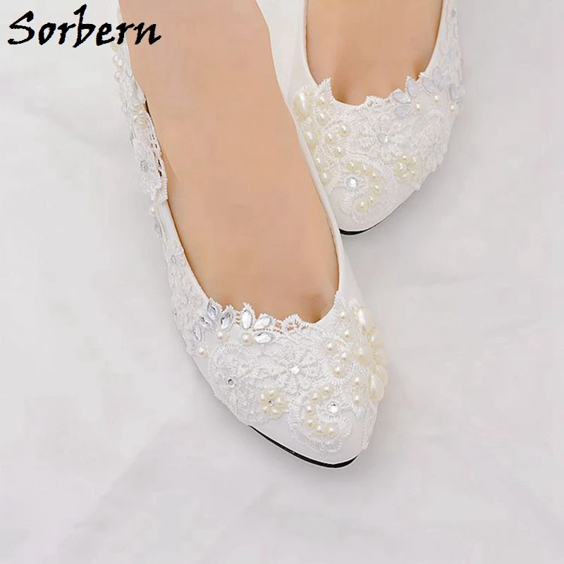 white kitten heel wedding shoes