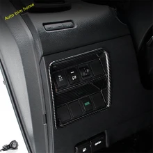 Lapetus головной свет кнопка переключения лампы рамка Крышка отделка Подходит для Nissan Qashqai J11- углеродного волокна ABS авто аксессуары