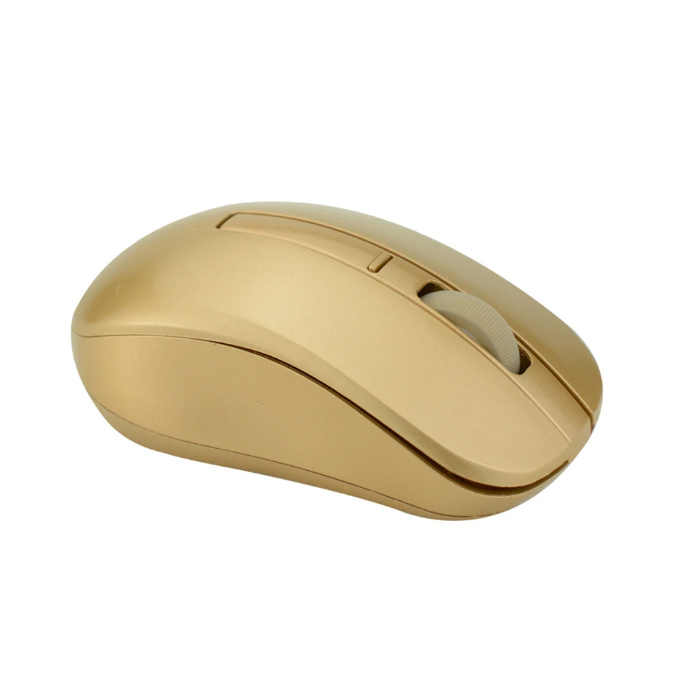 Mute 2.4GHz Wireless 1000DPI 2 Keys Optical Mouse USB Receiver for PC Laptop