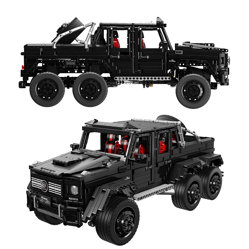 1:8 Benz внедорожный 6x6 LAND CRUISER RC автомобиль 3300 шт. технический создатель города строительные блоки кирпичи игрушки рождественские подарки для детей