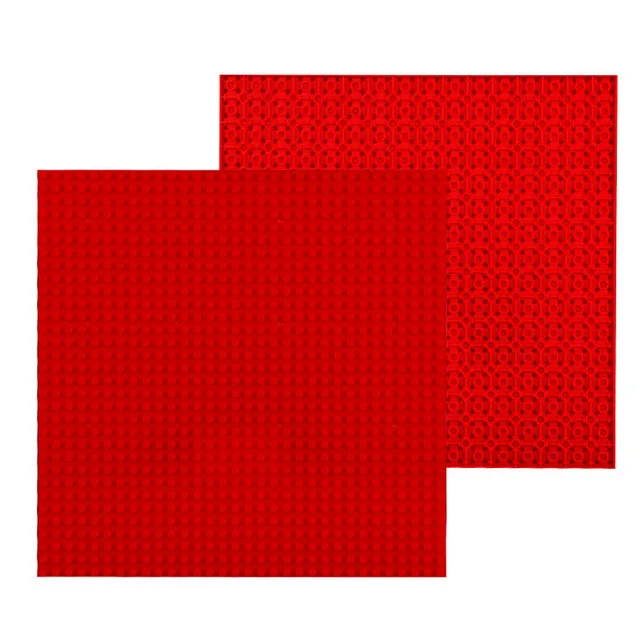 Двухсторонняя 32*32 точки напольная опорная плита для маленького кирпича DIY строительное основание для блоков для башни Классические блоки фигурка игрушка - Цвет: A2 Red