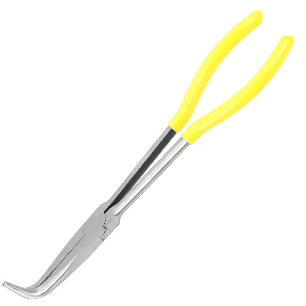 90 degree Pliers DIYWORK 11 дюймов длинные плоскогубцы прямые с изогнутым кончиком ручные инструменты удерживающие плоскогубцы дополнительное механическое оборудование - Размер (дюймы): 90 degree Pliers