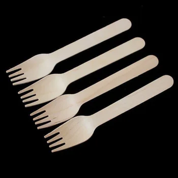 

100pcs Spoon Disposable Biodegradable Party Garden Cutlery BBQ Utensil Portable