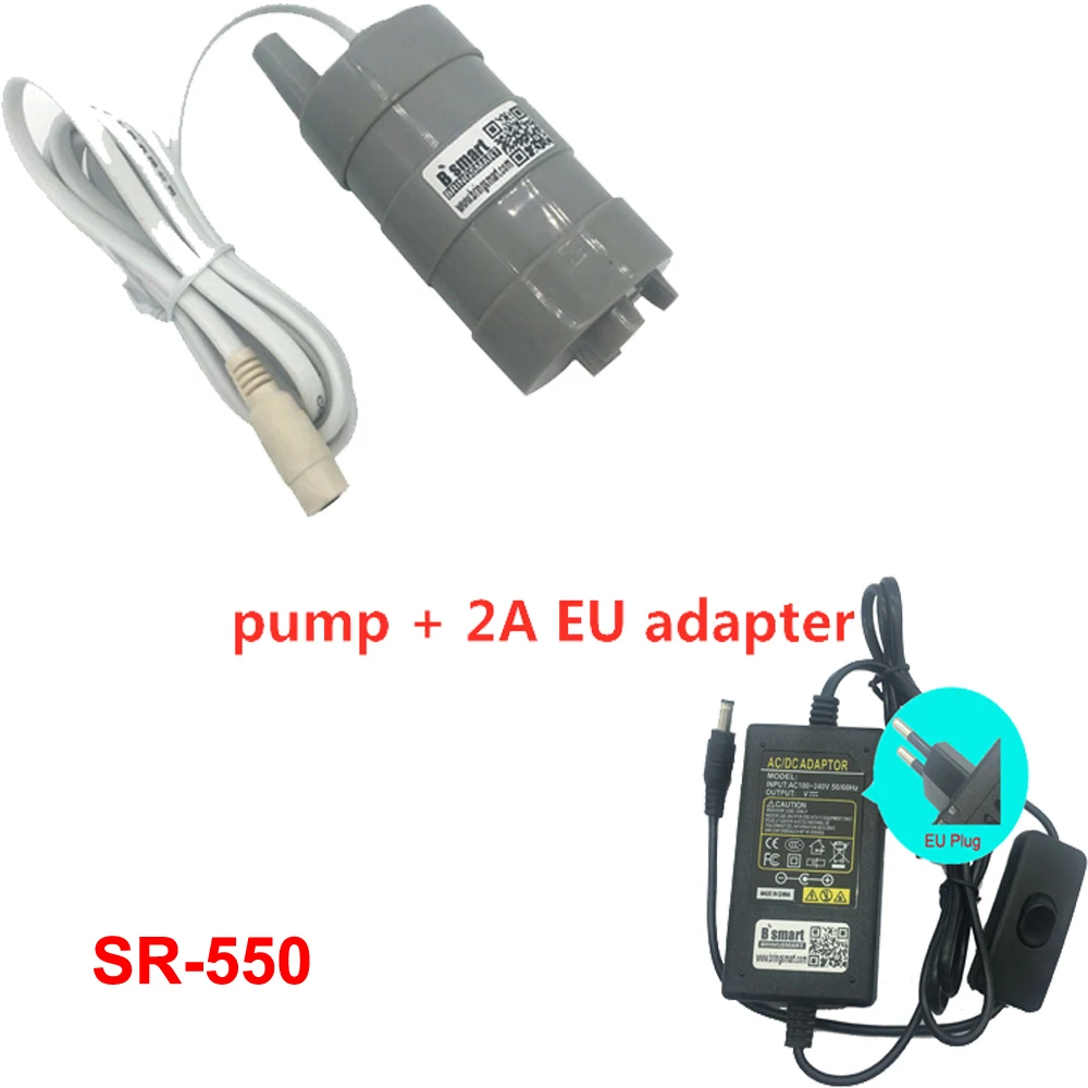 pump + 2A EU adapter....