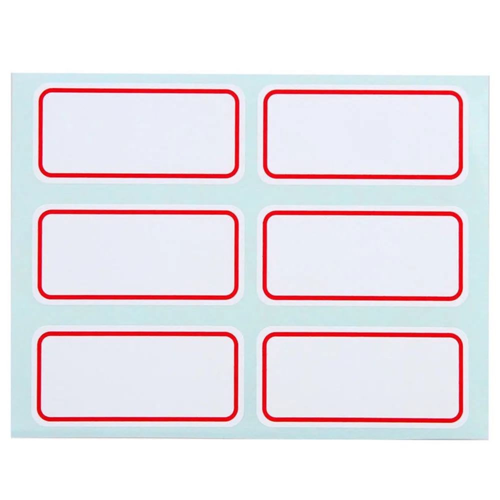 72pcs /pack White Self Adhesive Stickers Labels Name Sticker Household Classification Mark Sticker Seasoning Bottle