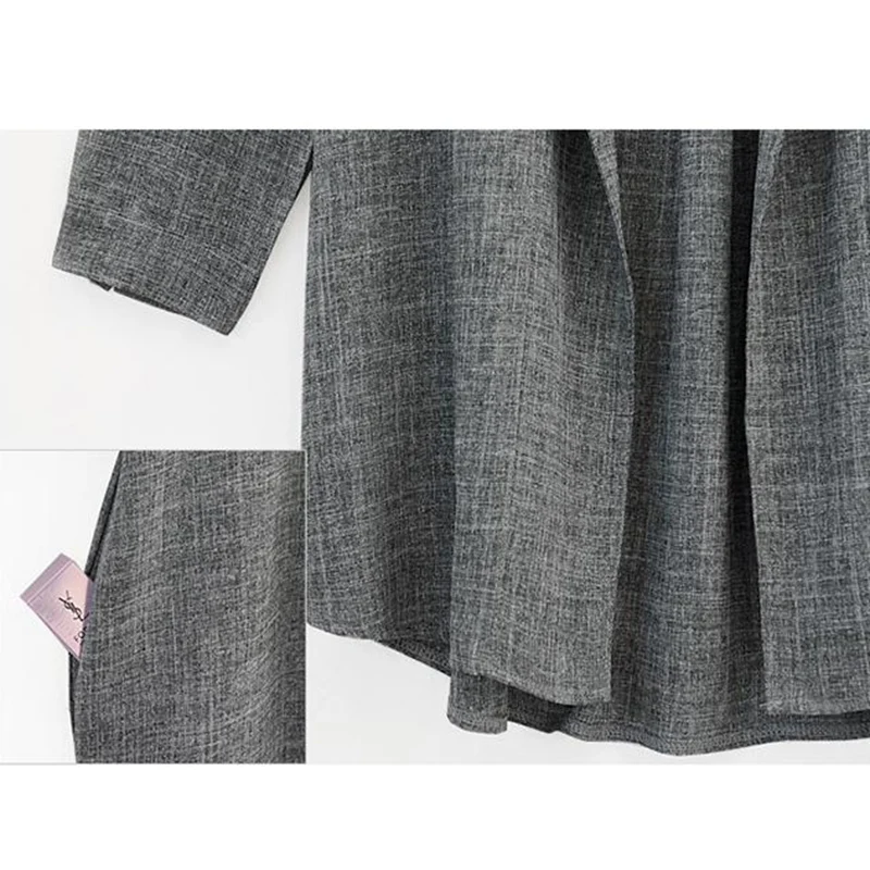 Spring-coat-Women-2019-Linen-Cardigan-Jacket-Slim-Thin-Windbreaker-European-Style-Casual-OL-ladies-elegant(4)