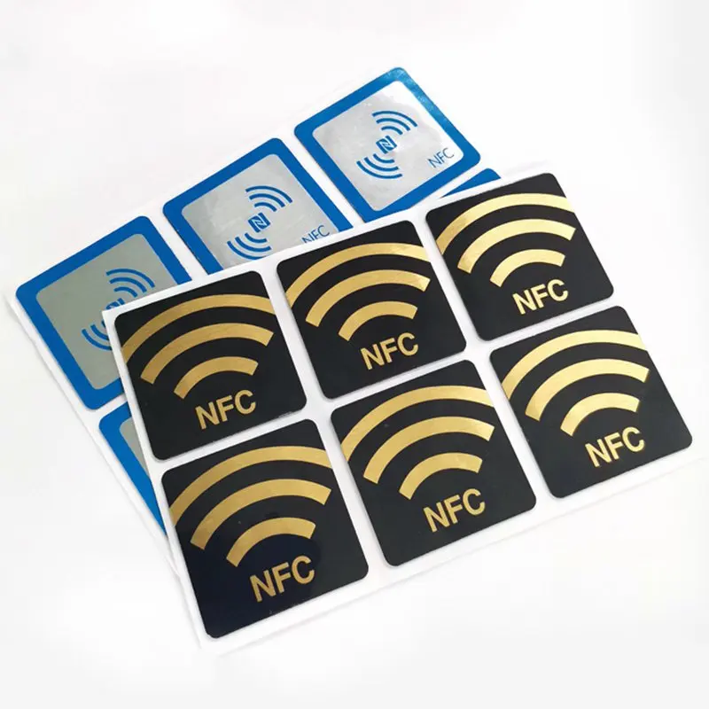Наклейки NFC 216 10 шт. контроль доступа защита от металлических помех умный