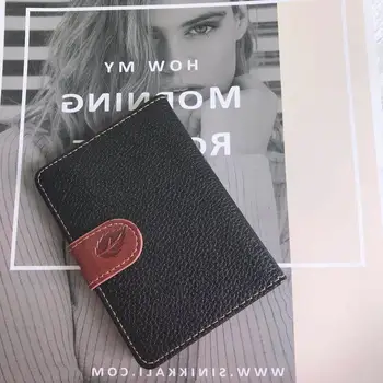 

Fashion Women Lichee Pattern Bank Card Package Coin Bag Magnetic Card Holder Travel Leather Men Wallets Women Credit Card Holder