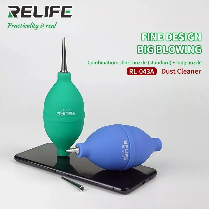 Strong Rubber Air Blower Dust Cleaner With Long Nozzle for Mobile Phone Motherboard PCB PC Keyboard Camera Lens Cleaning Tools