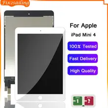 Сменный ЖК-дисплей для Apple iPad Mini 4, сменная панель сенсорного экрана для iPad mini 4, A1538, A1550