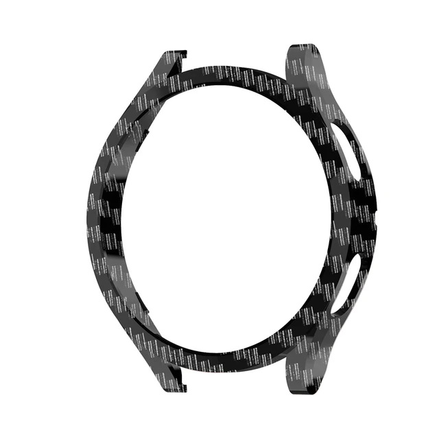 Watch Cover for Samsung Galaxy Watch4 40mm 44mm, PC Slim Matte Case Protective Bumper Shell for Galaxy Watch4 Accessories Carbon Black