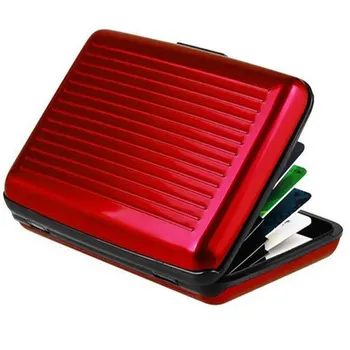 

Fashion Metal Business Credit Card Pocket ID Card Holder Case Wallet Box Mini Antimagnetic Waterproof Aluminum Cards Holder