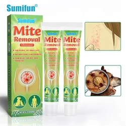 20g/pc Sumifun Mite Removal Ointment For Pubic Lice Anti-Itching Antibacterial Cream Pet People Pain Relief Herbal Health Care