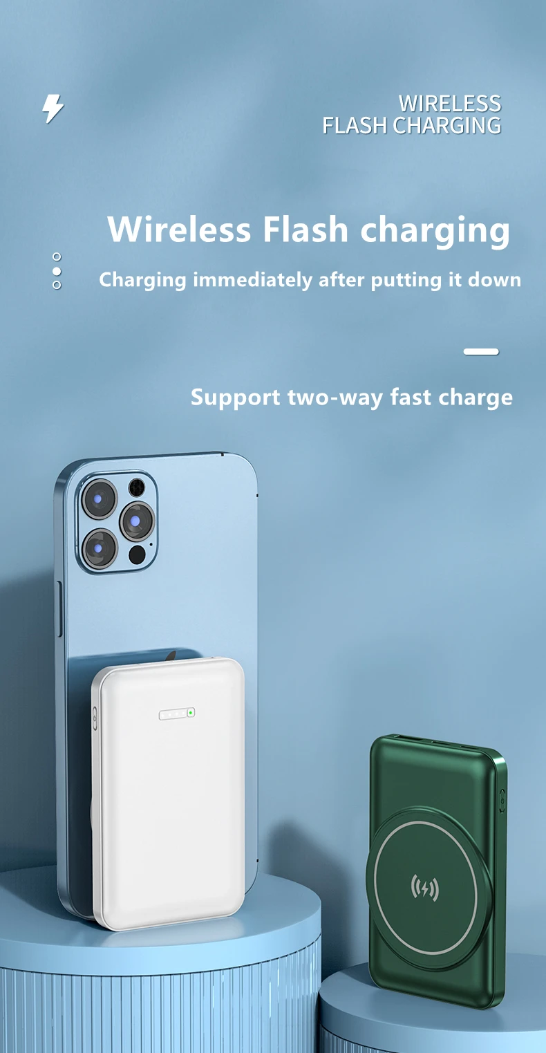 Hot Magnetic Power Bank Fast Charging External Battery For iPhone 13 12 Pro Max Mini Xiaomi Huawei 15W Wireless Charger 10000mAh battery bank