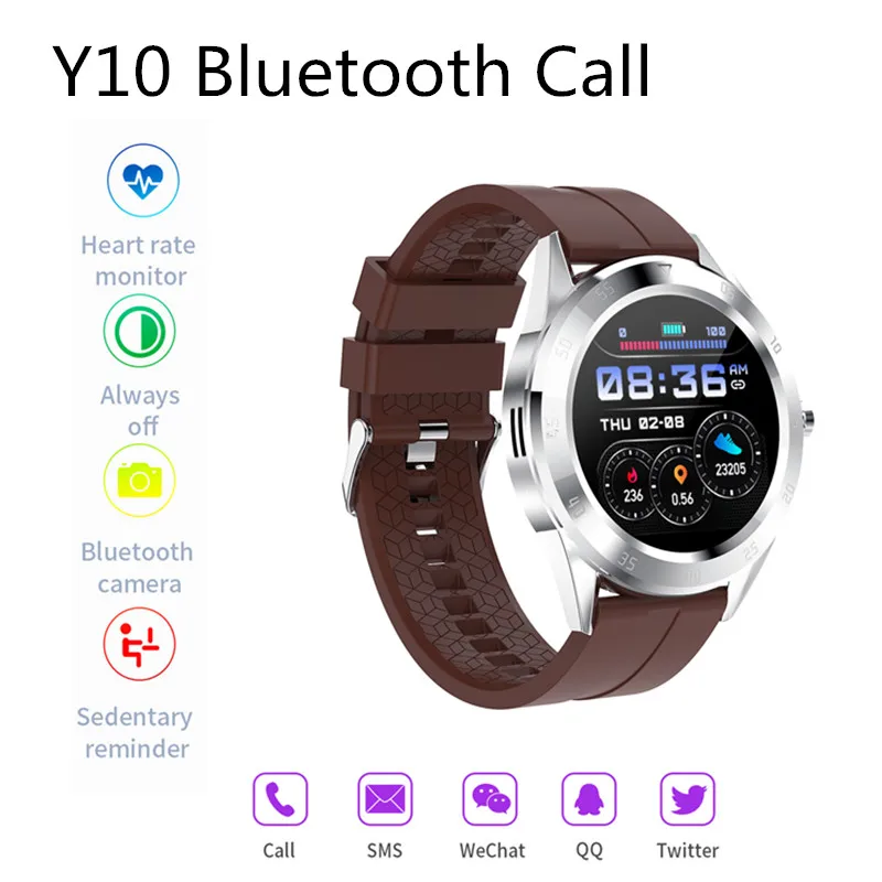 

Y10 Smart Bracelet smartwatch women Bluetooth ip67 Dial Call Social Media Notifications Watches FT30 d20 mi 3 Fitness Tracker