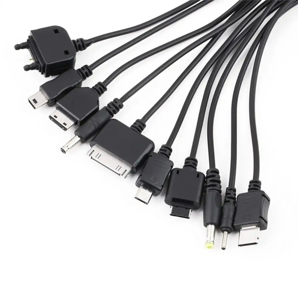 10 в 1 Универсальный Портативный Легкий Многофункциональный USB зарядный кабель, совместимый с большинством брендов телефонов