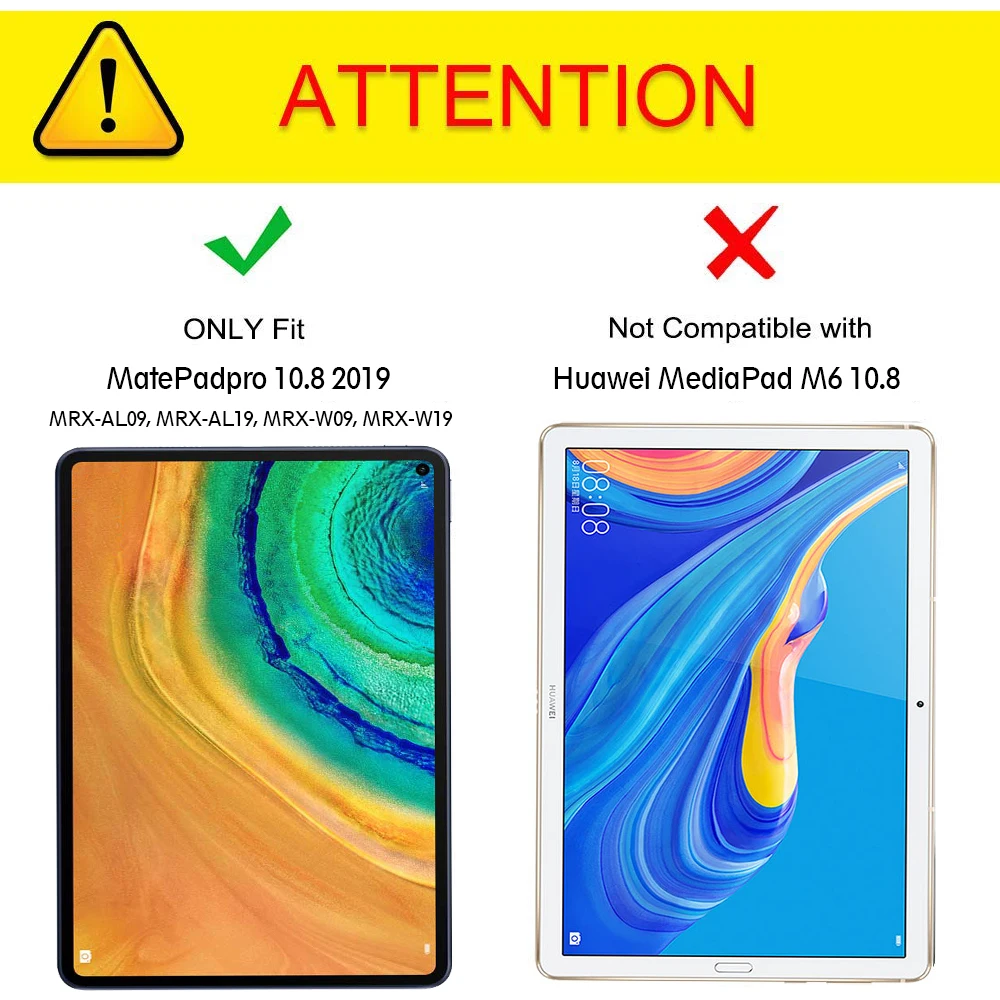 For Huawei Matepad Pro 10.8 Inch Case Flexible Soft Silicone Tablet Back Case Cover Anti-Scratch Protective Case