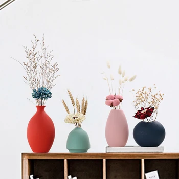 

Jia-gui luo Modern Ceramic jarrones decorativos moderno vase decoration home flowers vases flower shaped bowl A023