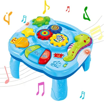 

Sea Animal Learning Table Safe Funny Gift Baby Toy Play Game Light Music Infants Colorful Early Education Toddlers Activity
