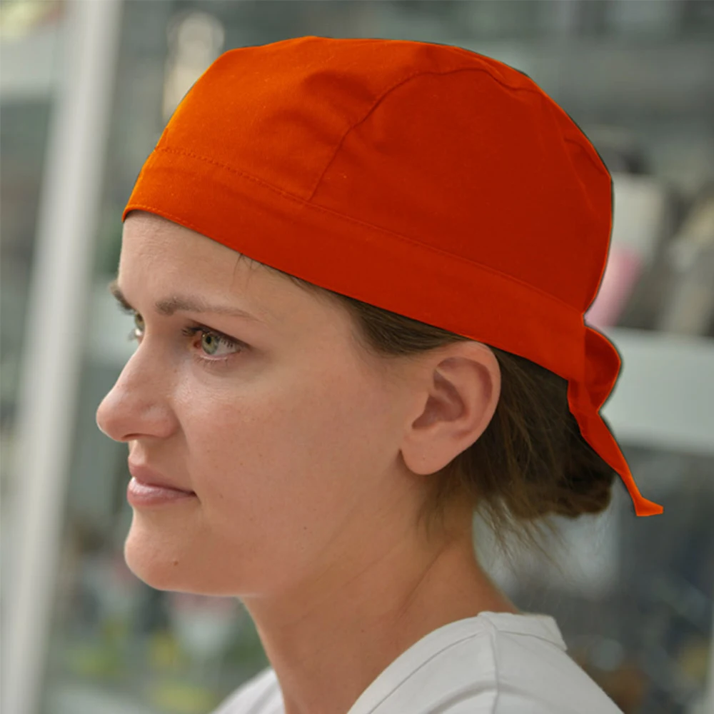 High quality Wholesale Top Chef Pirate Hat Waiter Hats Hotel Restaurant Canteen Bakery Kitchen Work Wear Master Cook Forward Cap