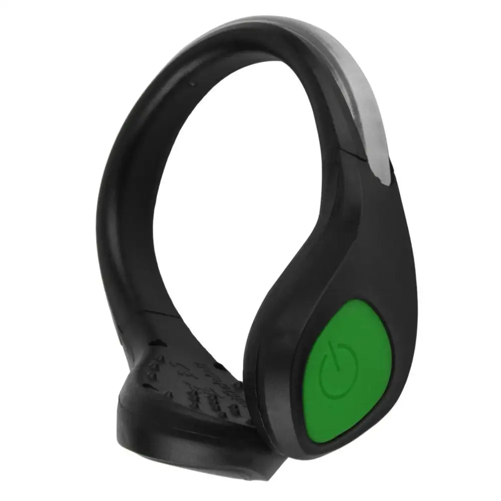 green Newest 1Pc Bicycle Lights Bright Luminous LED Shoe bike Light Clip Warning Lamp fits Night Walking Running bike - Цвет: green