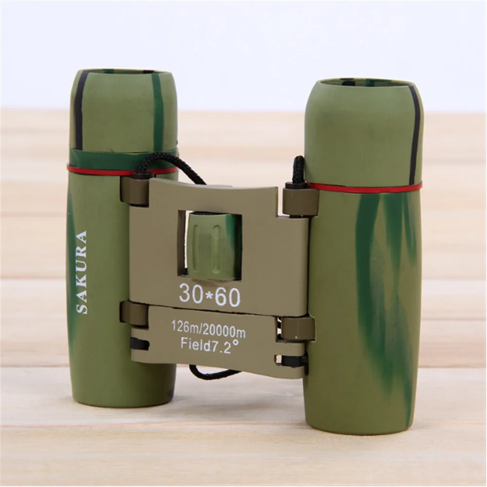 Sakura 30X60 Blue Film High-definition Portable Mini Binoculars Non-infrared Night Vision Telescope 30x60 Camouflage | Инструменты
