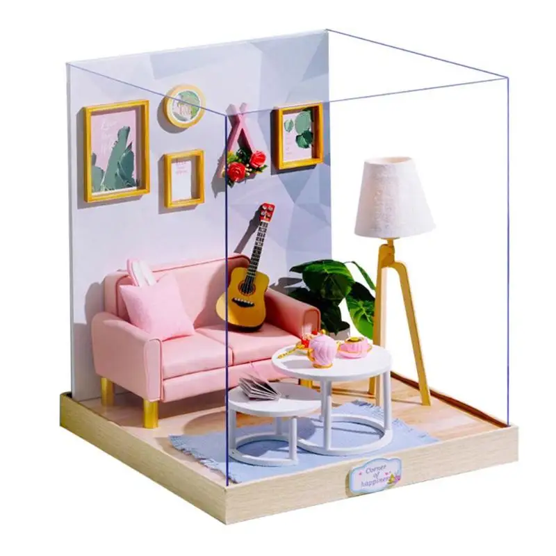 1 комплект DIY кукольный домик детские игрушки Миниатюрная модель родитель-ребенок Взаимодействие модные для детей Подарки декомпрессионные игрушки - Цвет: BT-025