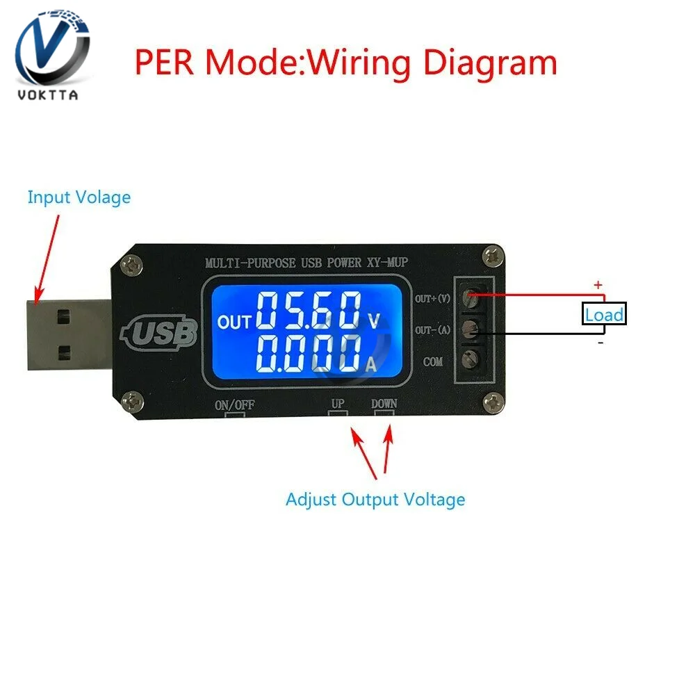 DC-DC CNC USB Buck-Boost Питание Напряжение Регулятор модуль 5V до 3,3 V 9V 12V 24V Шаг вниз Мощность модуль с Чехол