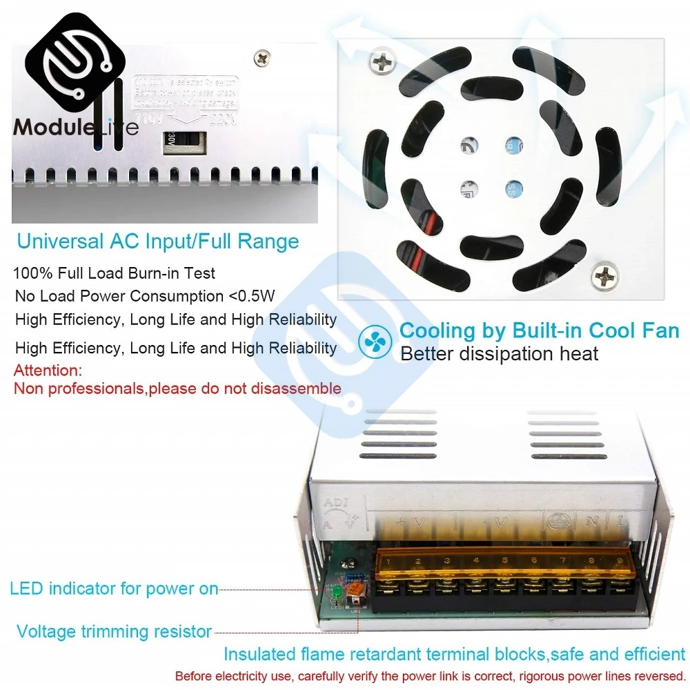 DC 24V 3A 72W фары для Питание светильник ing трансформатор для Светодиодные ленты светильник переключения драйвер адаптера питания инструменты переключатель Мощность инструменты