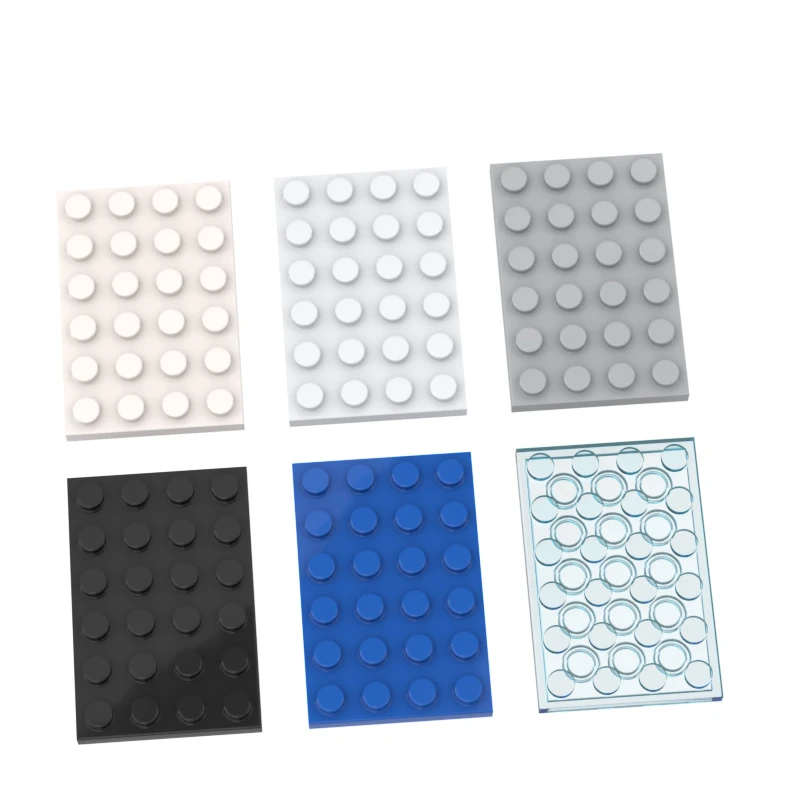 

10pcs Compatible MOC Brick Parts 3032 Plate 4 x 6 Building Block Particle DIY Assmble Kid Puzzle Brain Toy Birthday Gift