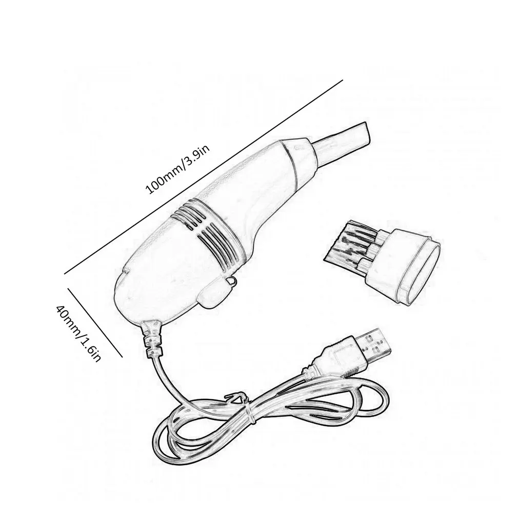 Мини-пылесос с клавиатурой, питание от USB, мини-пылесос, пылесборник, машина для принтера, компьютера, ноутбука, ПК, для уборки