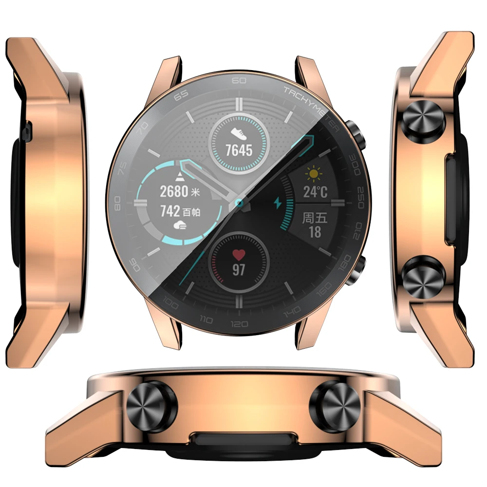 Durable TPU Protective Shell Case with Screen Protector for Huawei Honor Magic Watch2 46mm – Premium Watch Accessory